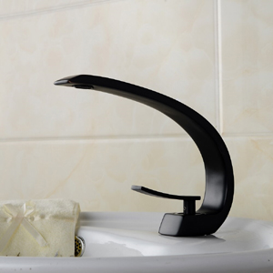Deno oil rubbed bronze bath sink faucet single handle